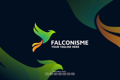 FALCON COLORFUL LOGO TEMPLATE