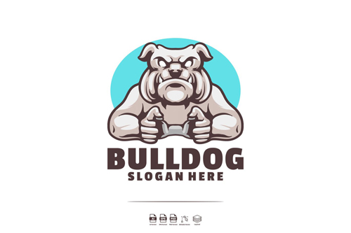 Bulldog Gaming Logo template