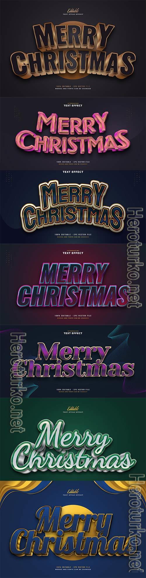 Merry christmas and happy new year 2022 editable vector text effects vol 26 Merry christmas and happy new year 2022 editable vector text effects vol 26