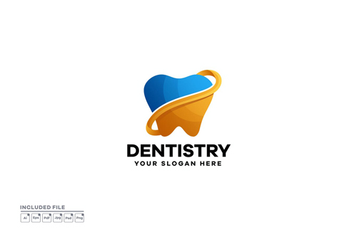 Dentistry Gradient Logo Design