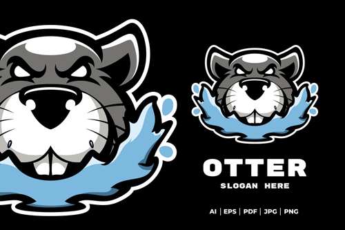 Otter Mascot Logo