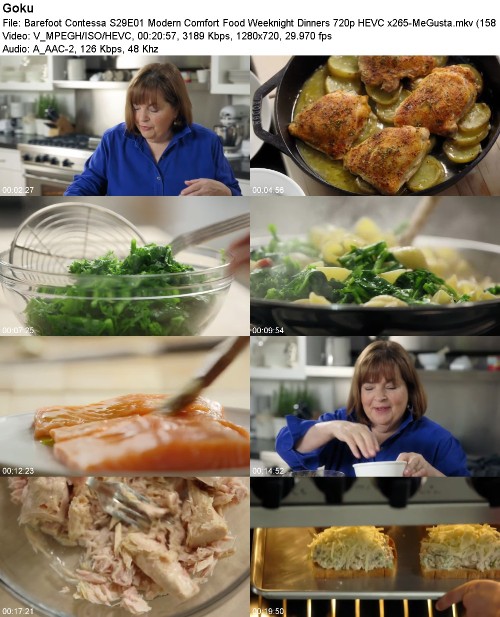 Barefoot Contessa S29E01 Modern Comfort Food Weeknight Dinners 720p HEVC x265-MeGusta