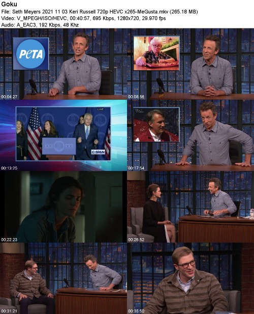 Seth Meyers 2021 11 03 Keri Russell 720p HEVC x265-MeGusta