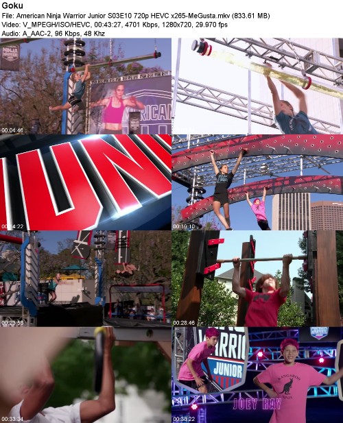 American Ninja Warrior Junior S03E10 720p HEVC x265-MeGusta American Ninja Warrior Junior S03E10 720p HEVC x265-MeGusta