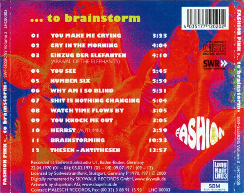 Fashion Pink - To Brainstorm (SWF-Sessions Volume 3) (1968) (2000) Lossless