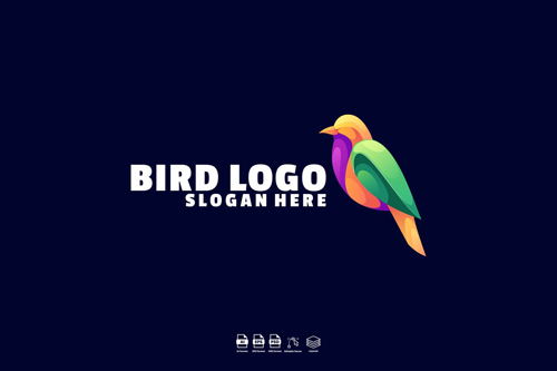 Bird Gradient Logo designs