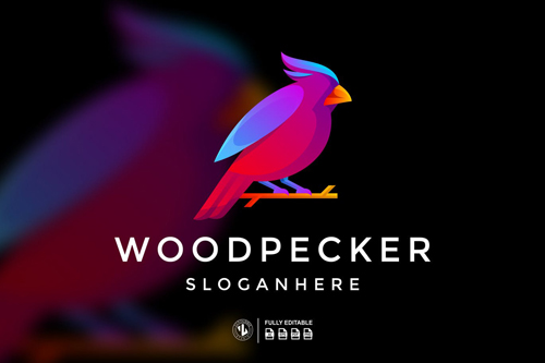 Wood Pecker Logo Templates