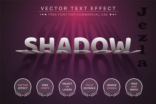 Paper Shadow - Editable Text Effect - 6637173