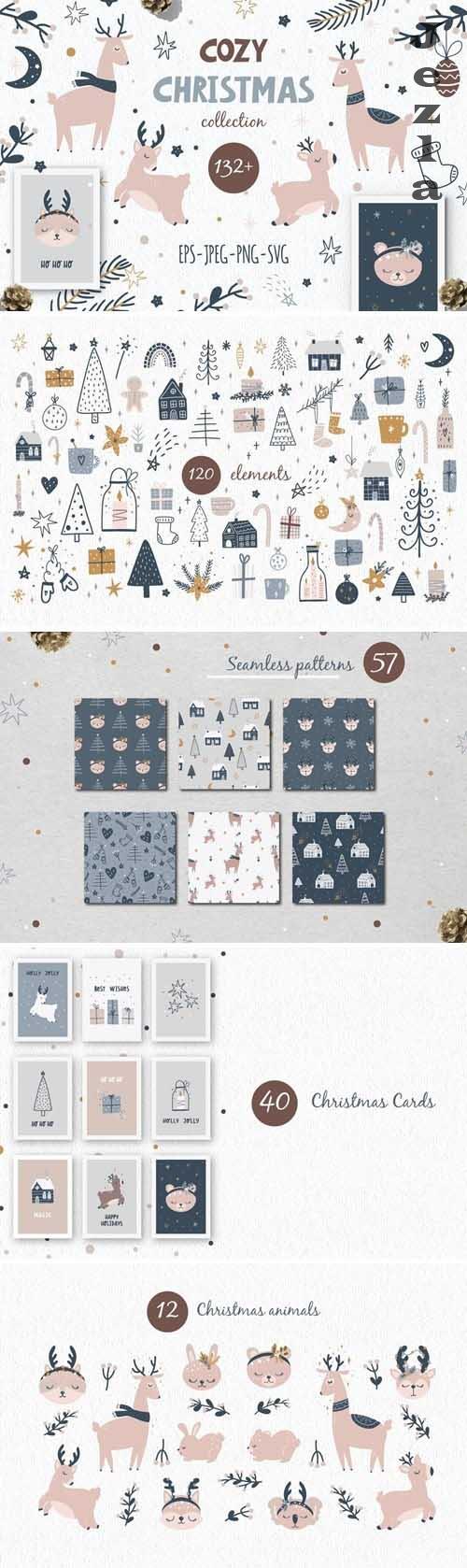 Cozy Christmas collection. Christmas elements