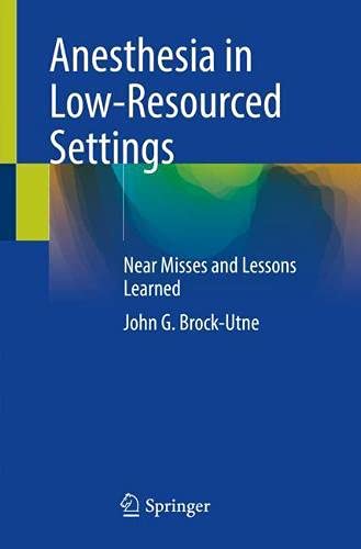 Anesthesia in Low Resourced Settings: Near Misses and Lessons Learned