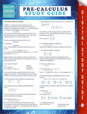 Pre Calculus Study Guide (Speedy Study Guide)