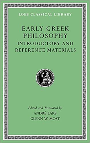 Early Greek Philosophy, Volume I: Introductory and Reference Materials