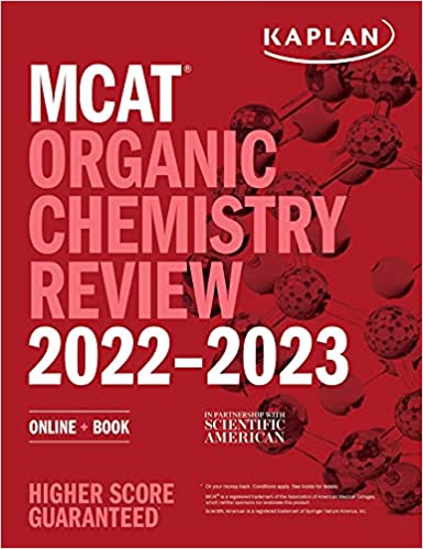 MCAT Organic Chemistry Review 2022 2023: Online + Book (Kaplan Test Prep)