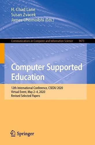 Computer Supported Education: 12th International Conference