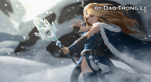 Ice Princess Full video process - Brushes by Dao Trong Le