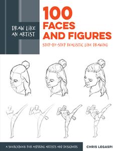Draw Like an Artist: 100 Faces and Figures : Step by Step Realistic Line Drawing (PDF)