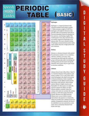 Periodic Table (Basic) Speedy Study Guide