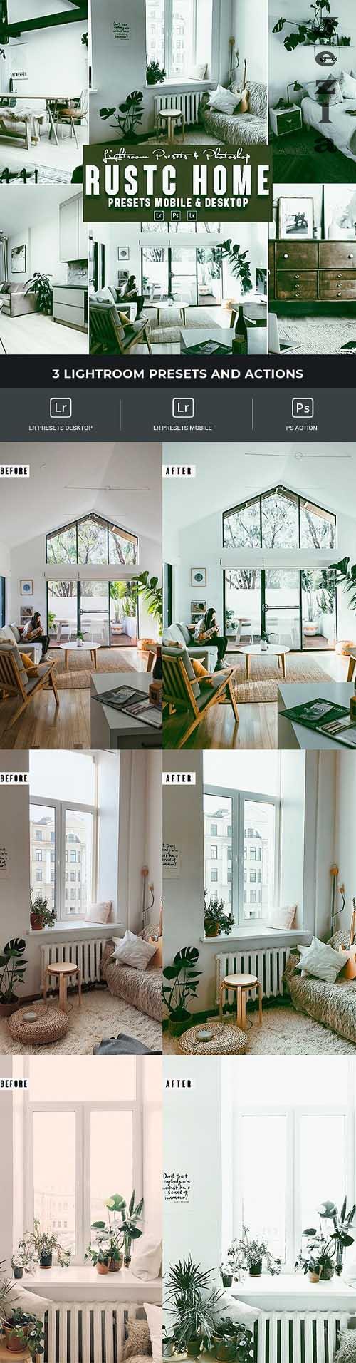 Rustic Home Photoshop Action & Lightrom Presets - 34545633