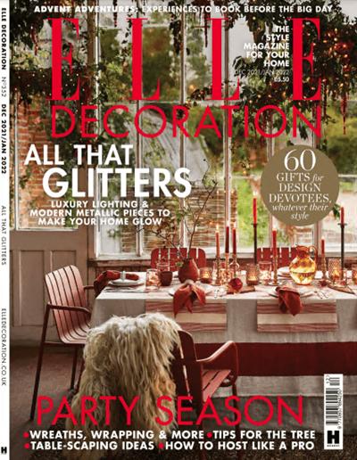 Elle Decoration UK   December 2021 /January 2022