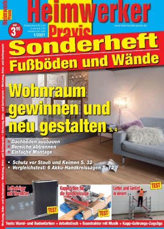 Heimwerker Praxis Sonderhefte Fußböden und Wände - 1/2021