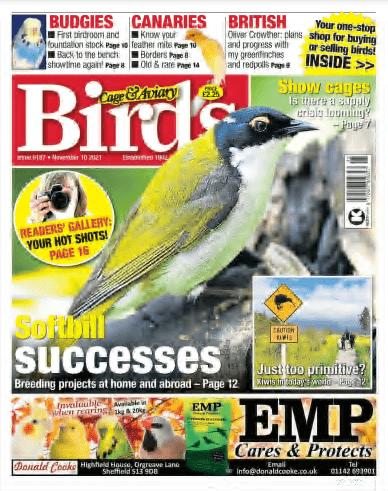 Cage & Aviary Birds   Issue 6187, November 10, 2021
