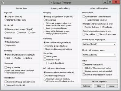 7+ Taskbar Tweaker 5.12.2 Multilingual