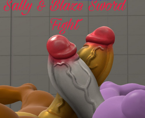 Sally and Blaze - Sword Fight Porn Comic