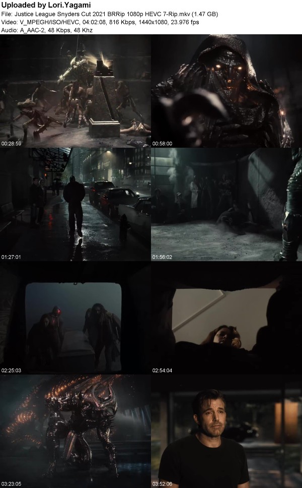 Justice League Snyders Cut (2021) BRRip 1080p HEVC 7-Rip