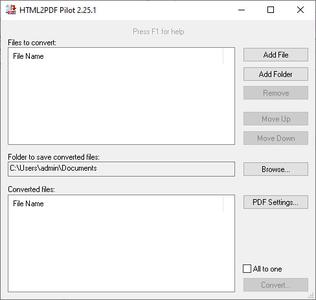 HTML2PDF Pilot 2.25.1