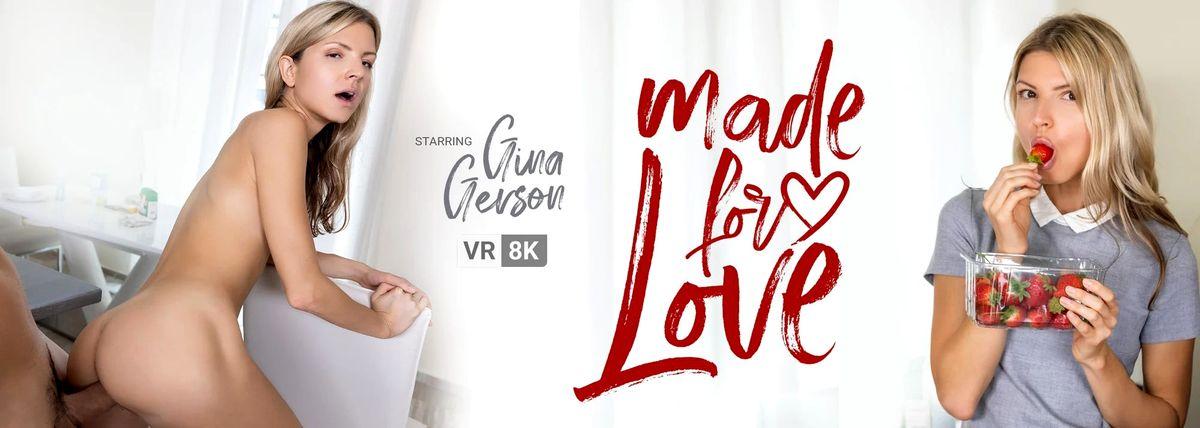 [VRBangers.com] Gina Gerson (Made For Love / 26.10.2021) [2021 г.,VR, 4K 1920p]