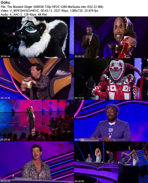The Masked Singer S06E09 720p HEVC x265-MeGusta