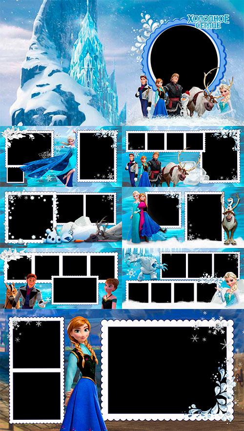Children's photo album with heroes - Frozen