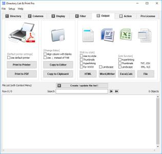 Directory List and Print Pro 4.18 + Portable