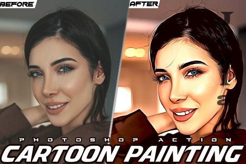 Cartoon Painting Photoshop Action