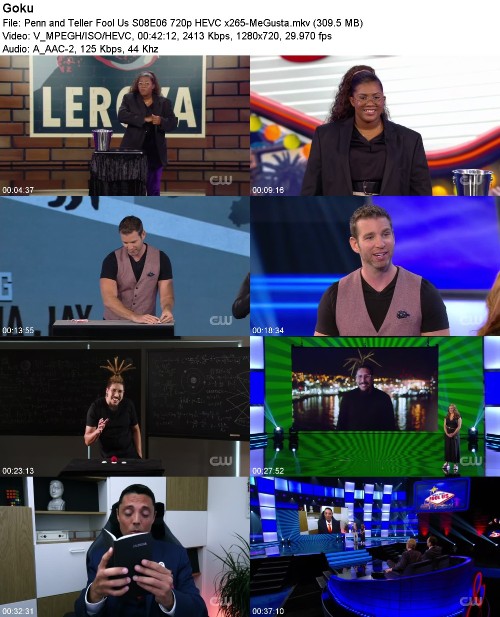 Penn and Teller Fool Us S08E06 720p HEVC x265-MeGusta Penn and Teller Fool Us S08E06 720p HEVC x265-MeGusta