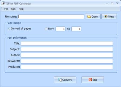 PDFArea TIF to PDF Converter 9.0