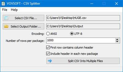 VovSoft CSV Splitter 1.2 Portable