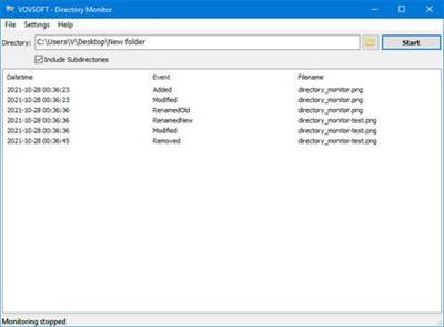 VovSoft Directory Monitor 1.0 Portable