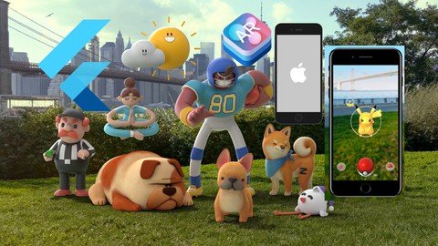 Udemy - Flutter ARKit Course - Build 15+ Augmented Reality iOS Apps (Updated 8.2021)