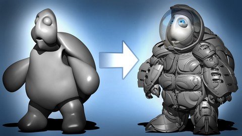 Udemy - Zbrush 2021 Hard Surface Sculpting Beginner to Advance