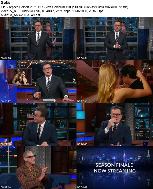 Stephen Colbert 2021 11 12 Jeff Goldblum 1080p HEVC x265-MeGusta