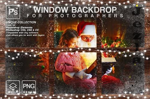 Christmas window overlay & Photoshop overlay V5 - 1668411
