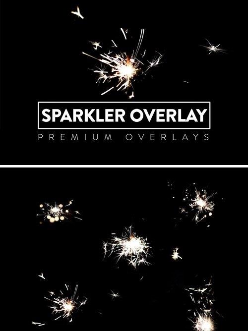 10 Sparkler Overlay HQ