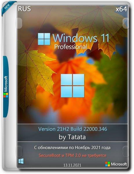 Windows 11 Professional 22000.346 x64 by Tatata