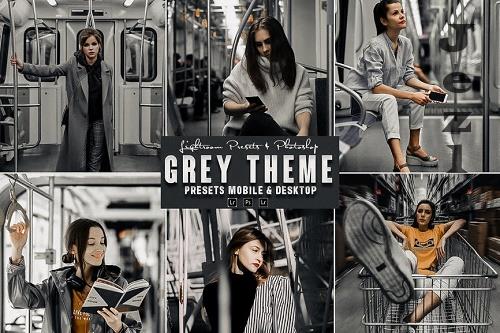 Grey Theme Photoshop Action & Lightrom Presets
