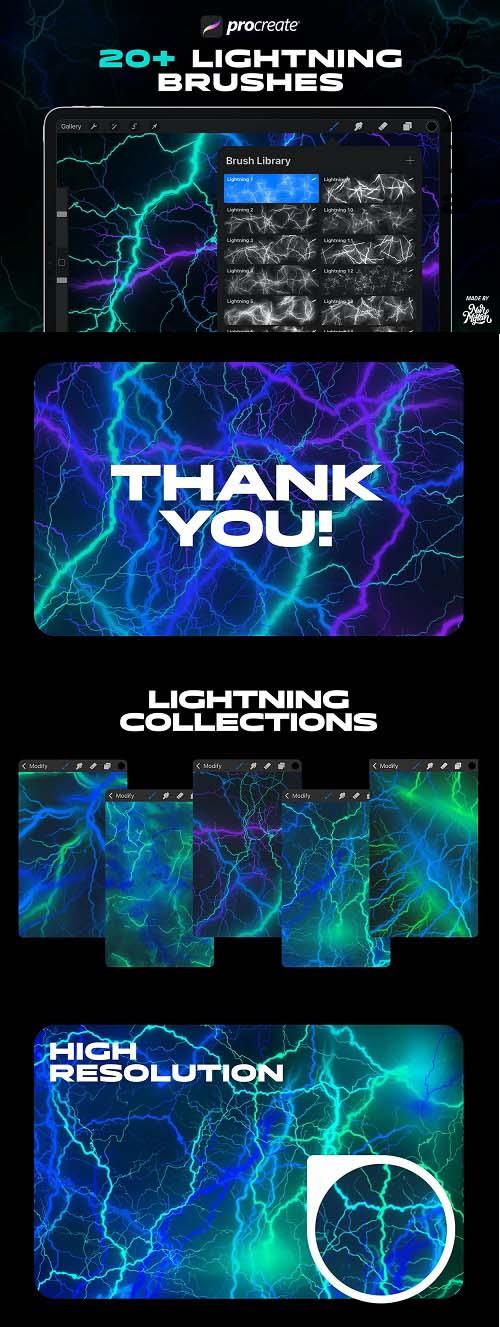 Procreate Lightning Brushes