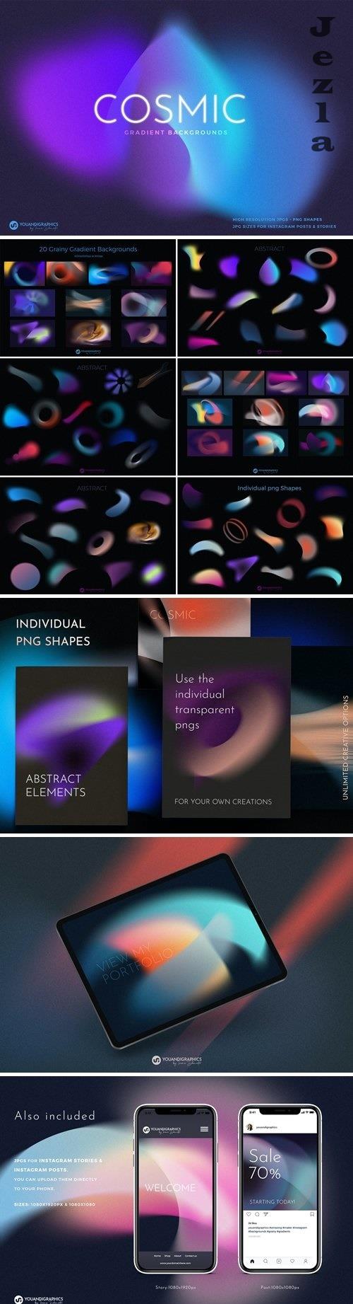 Cosmic Dark Gradient Backgrounds