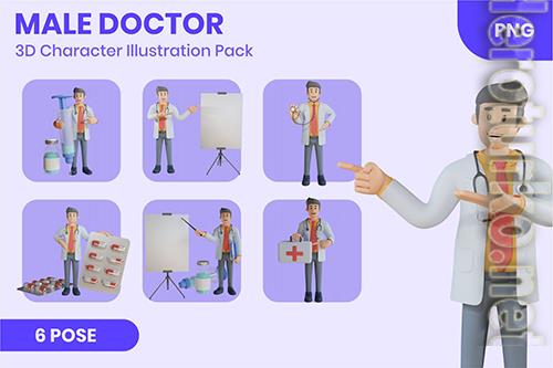 Male Doctor 3D Character