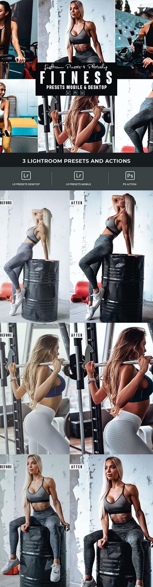 Fitness Photoshop Action & Lightrom Presets - 34631466