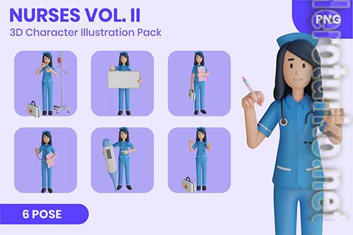 Nurses Vol.II 3D Character Set